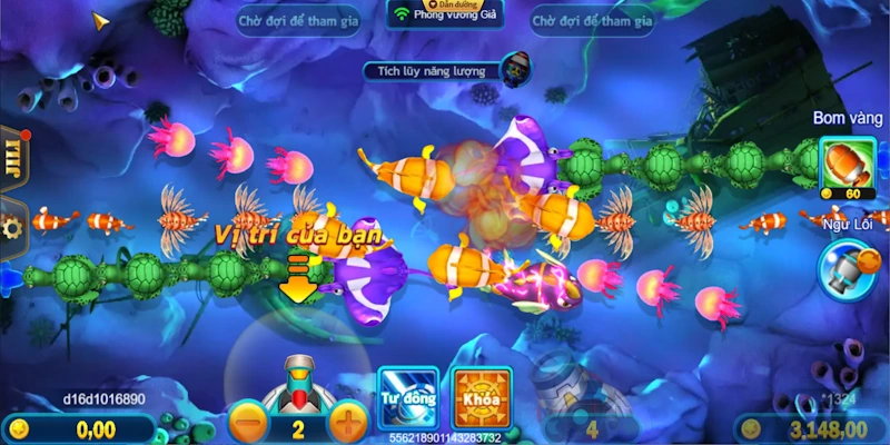 Nổ Cá Đến Rồi - Siêu Phẩm Game Đại Dương Hút Khách Tại QQ88 4 Học hỏi mẹo thu thưởng từ Bombing Fishing